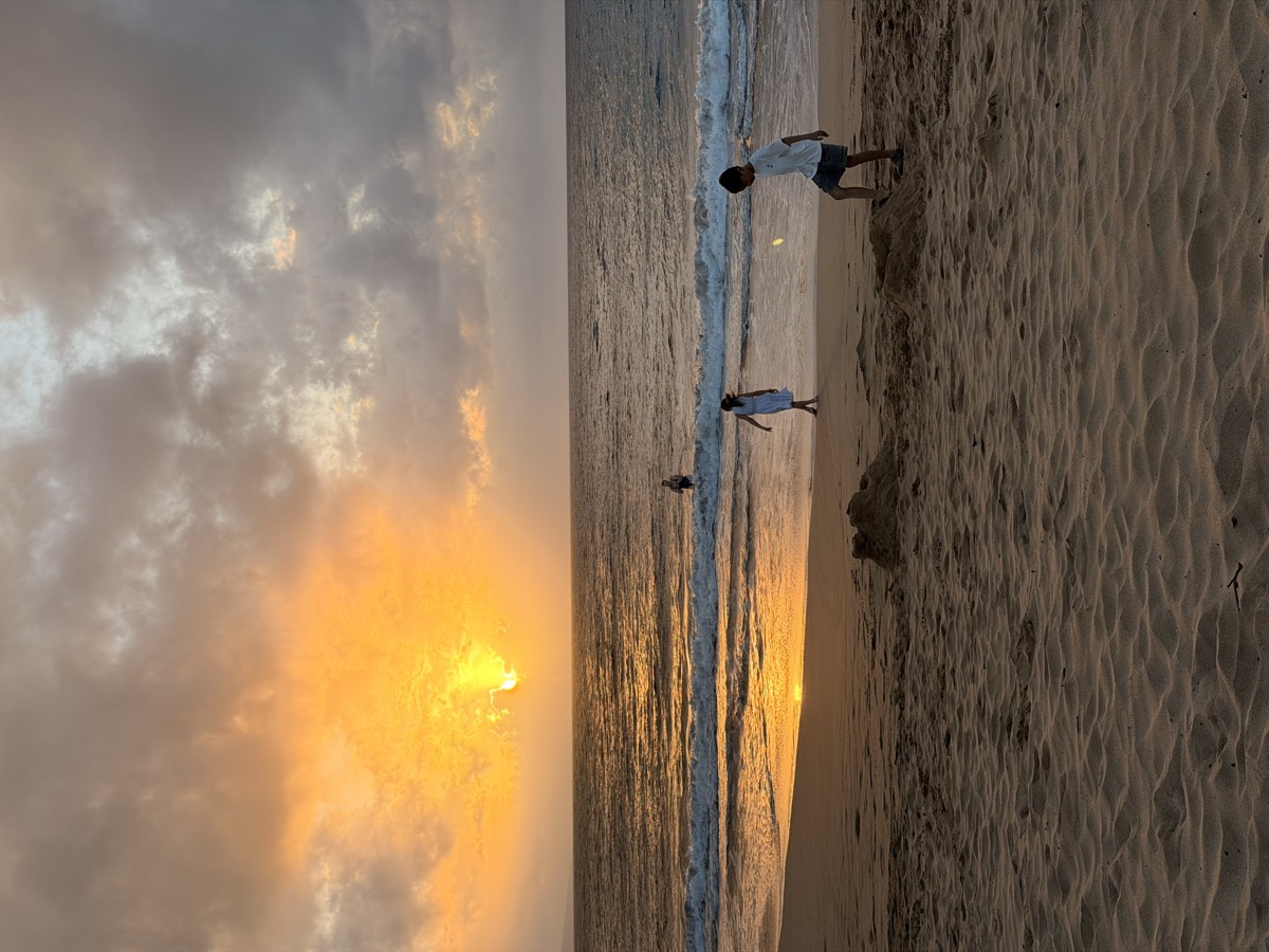 Sunset on the beach