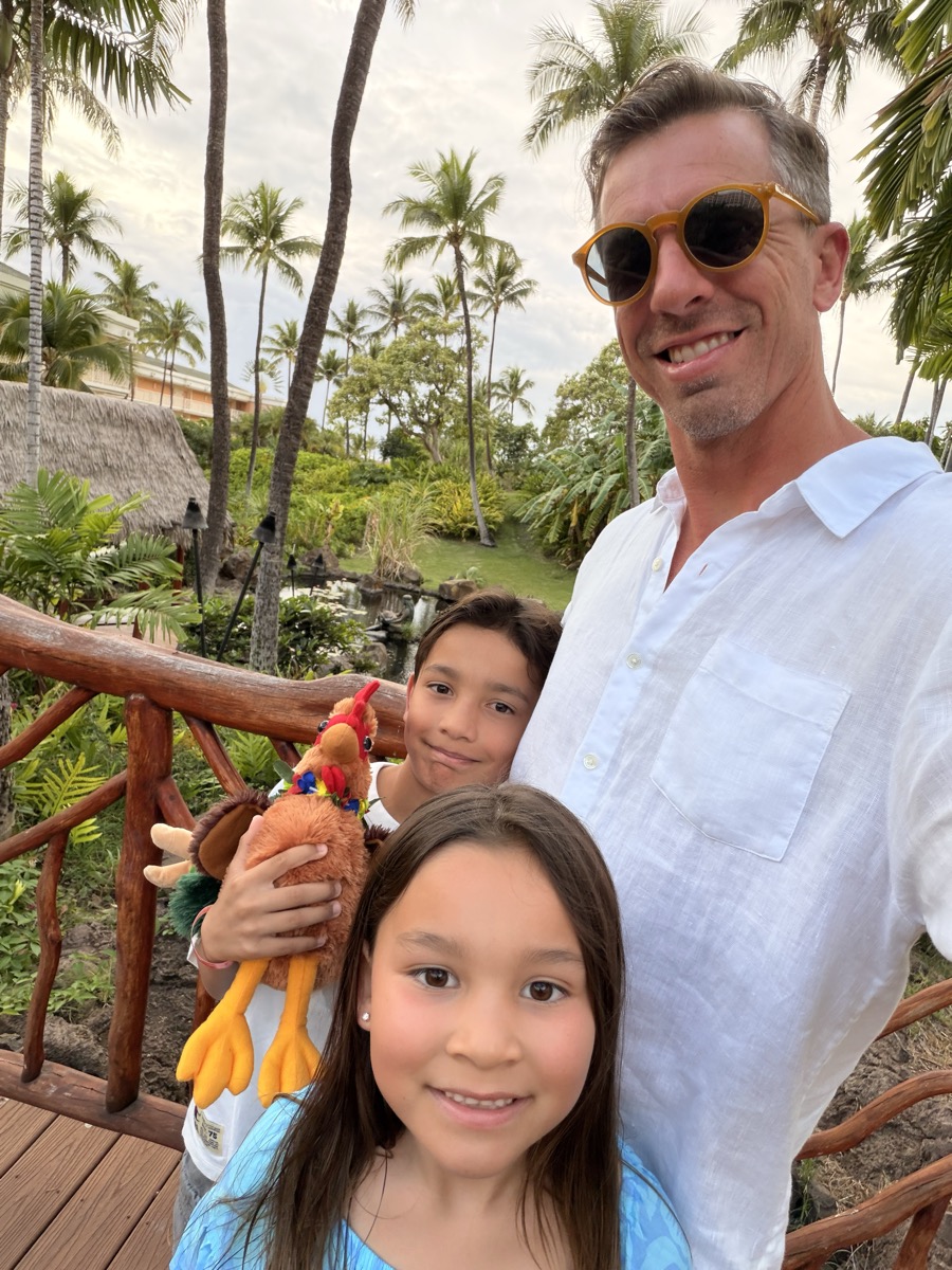 Family selfie in Hawaii